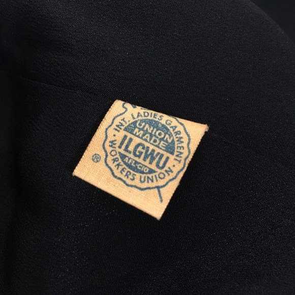 jean-lee Vintage 60s Black Wool Skirt Set, Blazer, Jacket, 42 Bust, 28 Waist - Picture 9 of 10